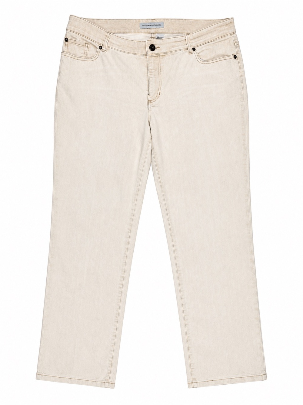 Chico's Straight Leg Jeans in Light Cream